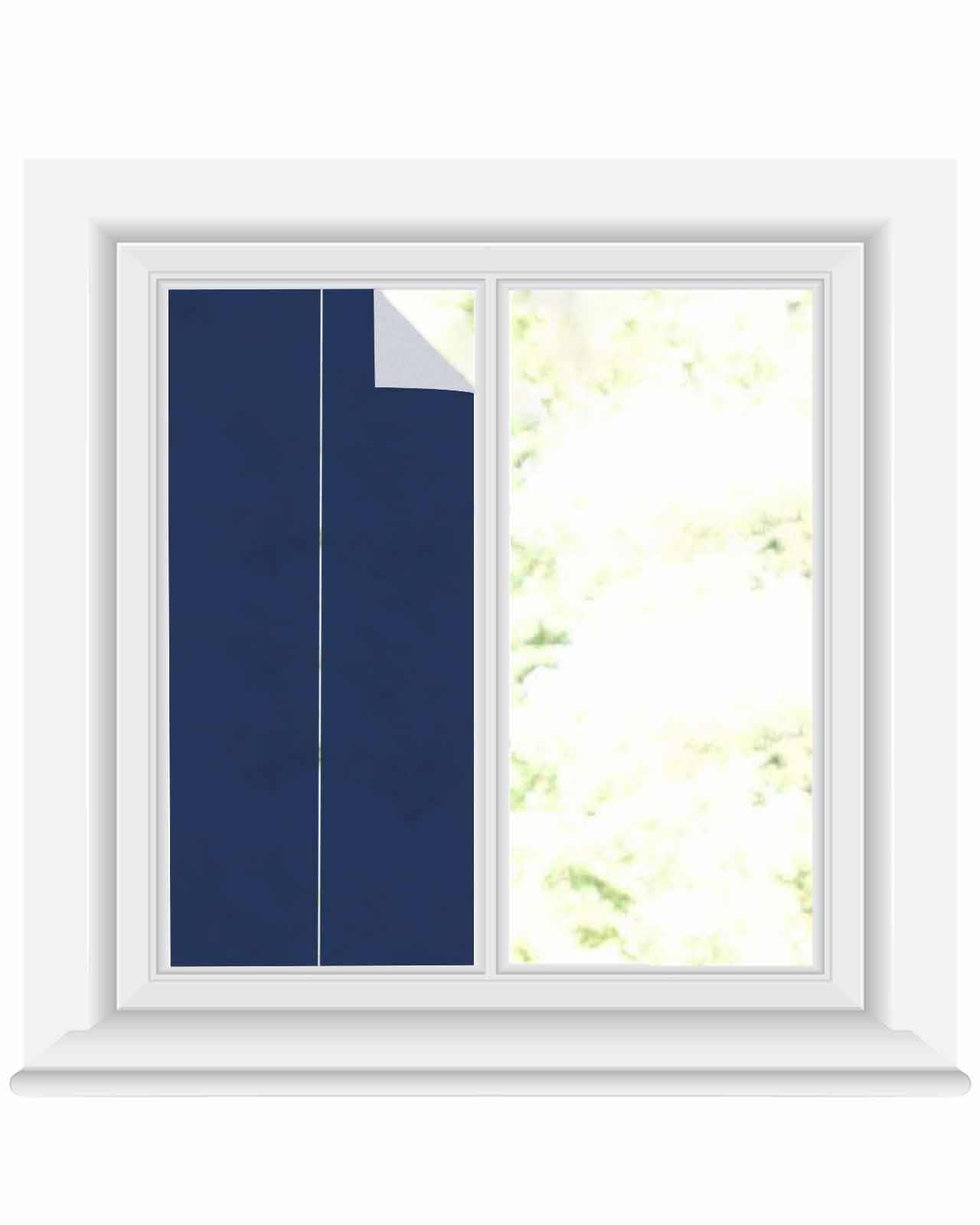 Window Privacy Film, Navy Blue UV Sun Blocking Window Tint Film Heat Control …