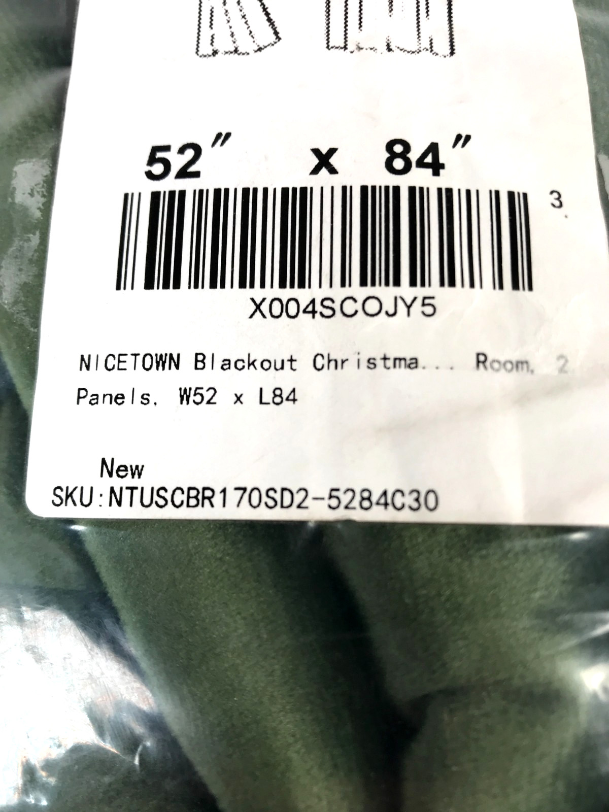 Olive Green Velvet Blackout Curtains 52″ x 84″ Bedroom Window Panel Pair 2 Pack