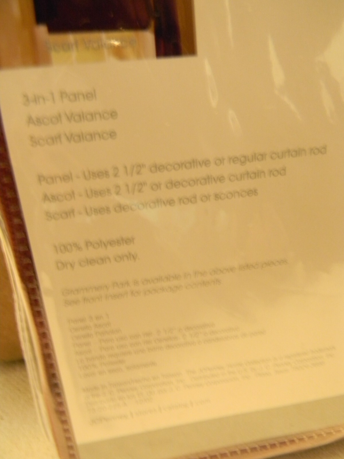 Jcpenney Home Collection Grammercy Park Ascout Valance Spicy Red Polyester