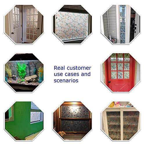 Decorative Stained Frosted Window Film for Home, House Door 11.8″ By 78.7″