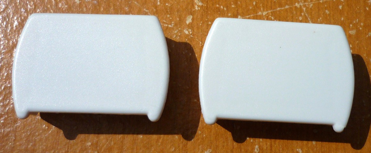 (QTY 2) Home Depot Bali 1″ Mini Blind Top Rail End Caps Camper Trailer RV