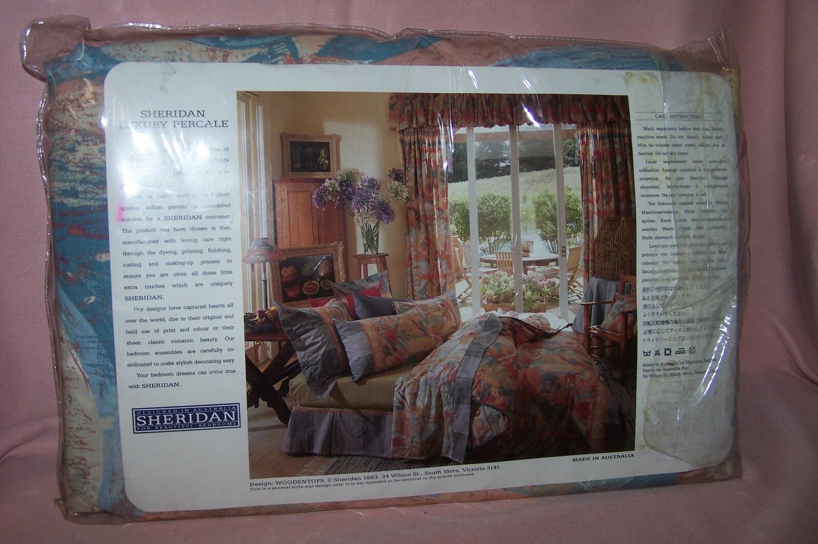 Sheridan Luxury Percale 2-Draperies 84″ x 50″ ea. and 2-Tiebacks NEW in Pack