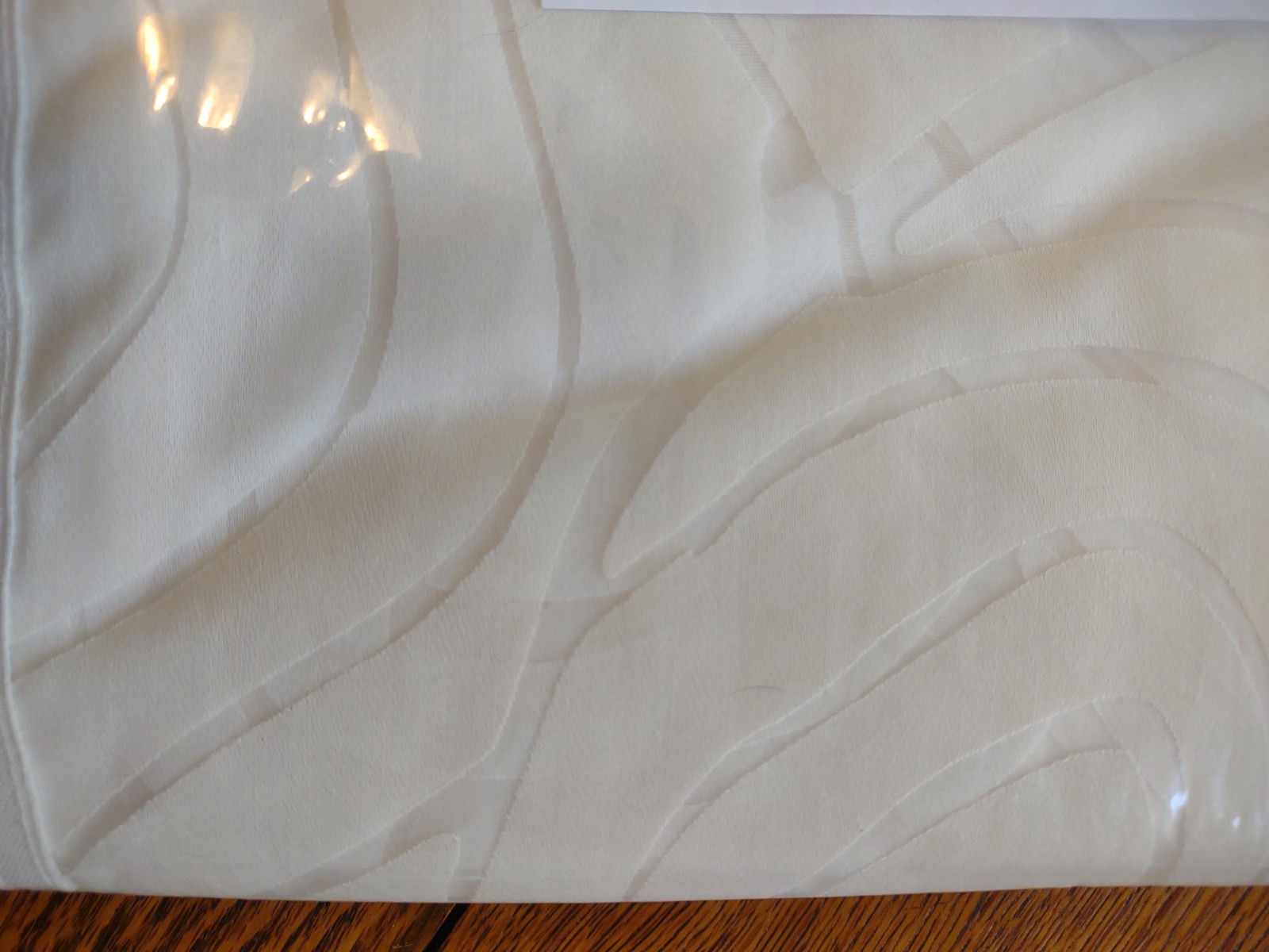 IKEA Nordis Curtain Panels 57” x 98″ Ivory Floral Light Filtering