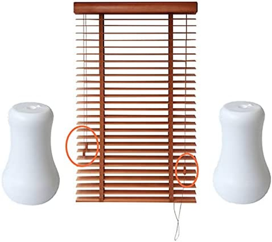 20pcs White Plastic Cord Tassel Window Blind Cord Knobs Drops Pull End for Roman