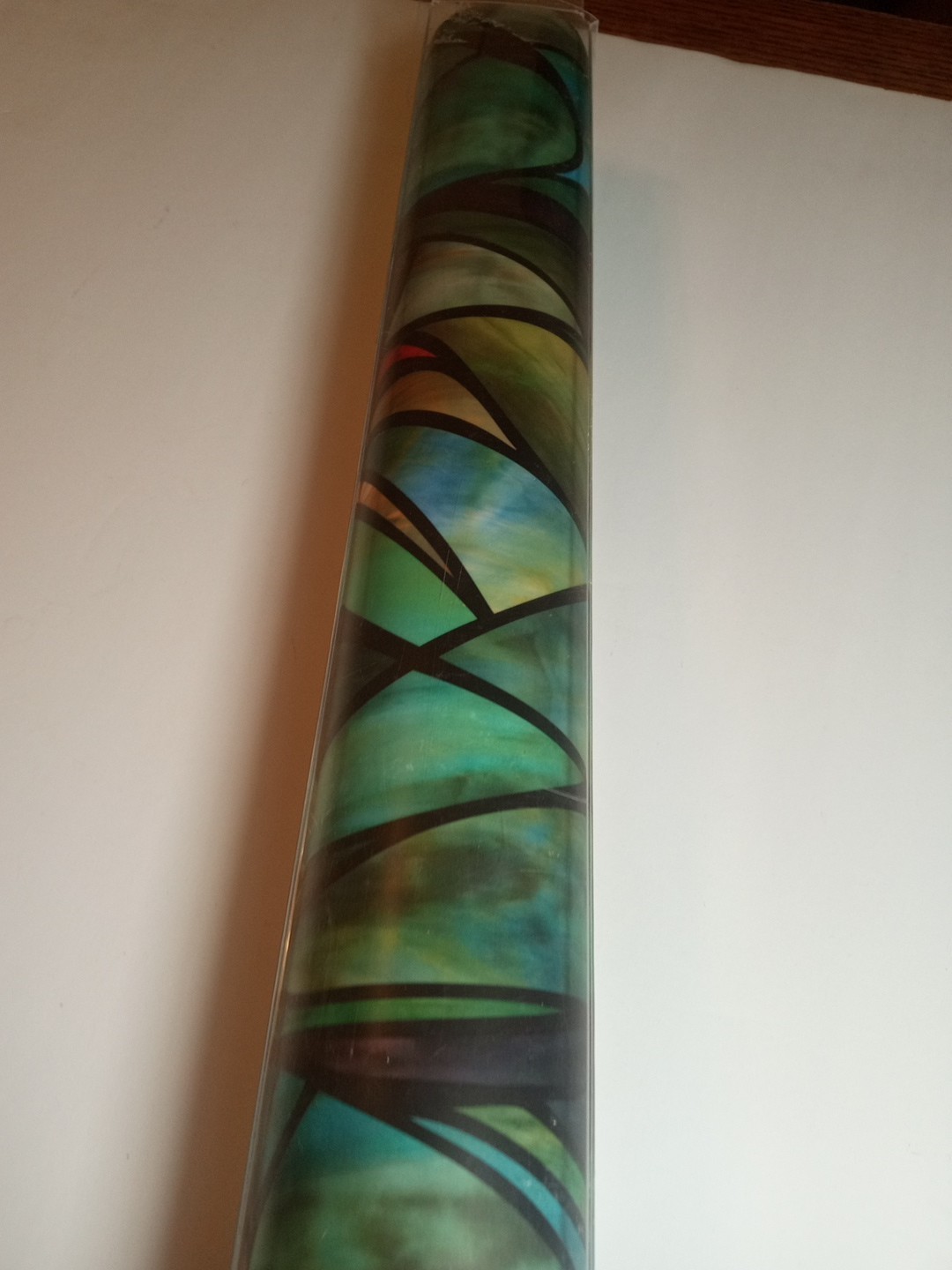 New 24×36 SAVANNAH Stained Glass Privacy Static Cling WINDOW FILM Free Shipping
