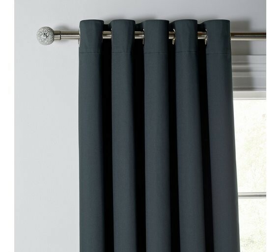 Home Blackout Thermal Eyelet Curtains – Jet Black Need a nice dark room to sleep