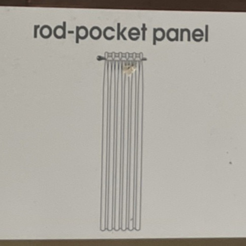 2 JCPenney Home Collection ROD POCKET PANEL CURTAINS ~ Lisette ~ Cream 95″ LONG!