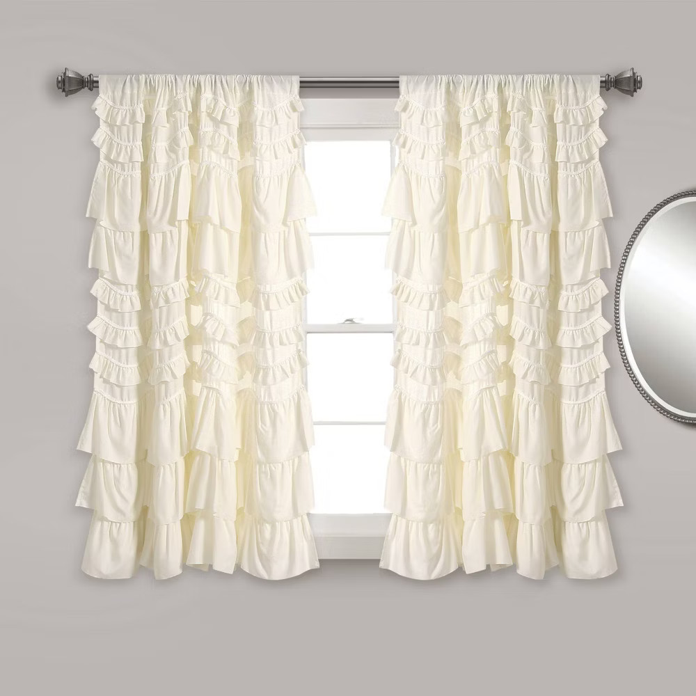 52″ x 63″ Kemmy Window Kids’ Curtain Panel Single Ivory – Lush