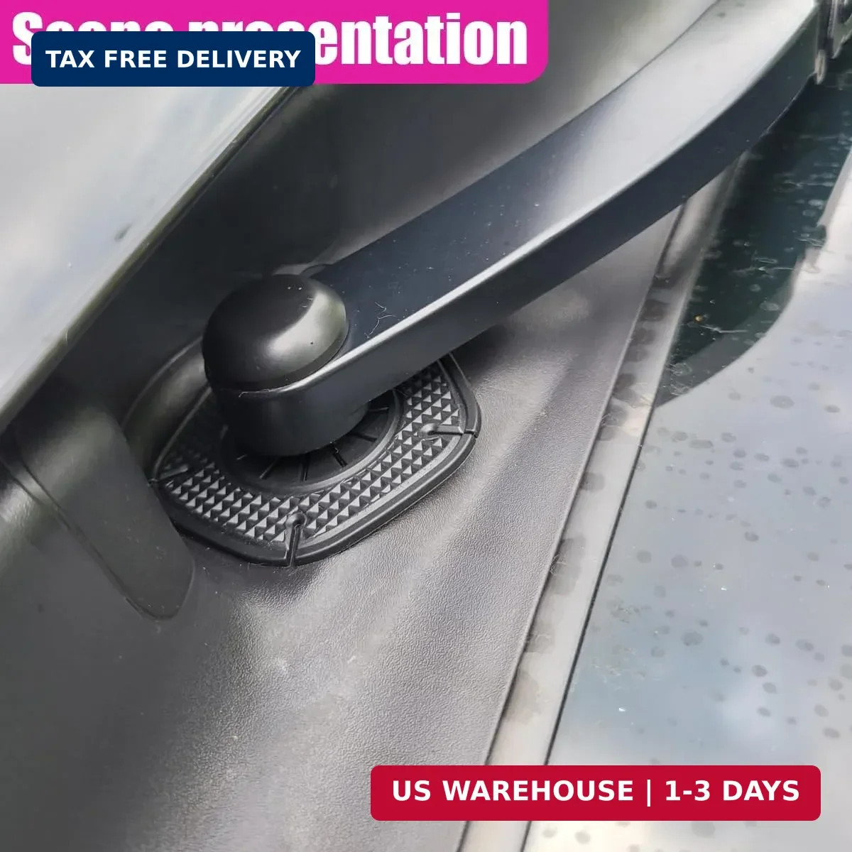 2PCS Car Windshield Wiper Arm Hole Protector Dust Cover, Silicone Car Wiper Blad