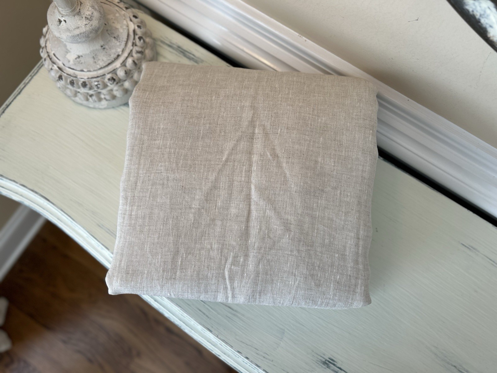 Williams Sonoma Home Belgian Linen BLACKOUT Curtain (1) 50”x96” Flax PRE-OWNED