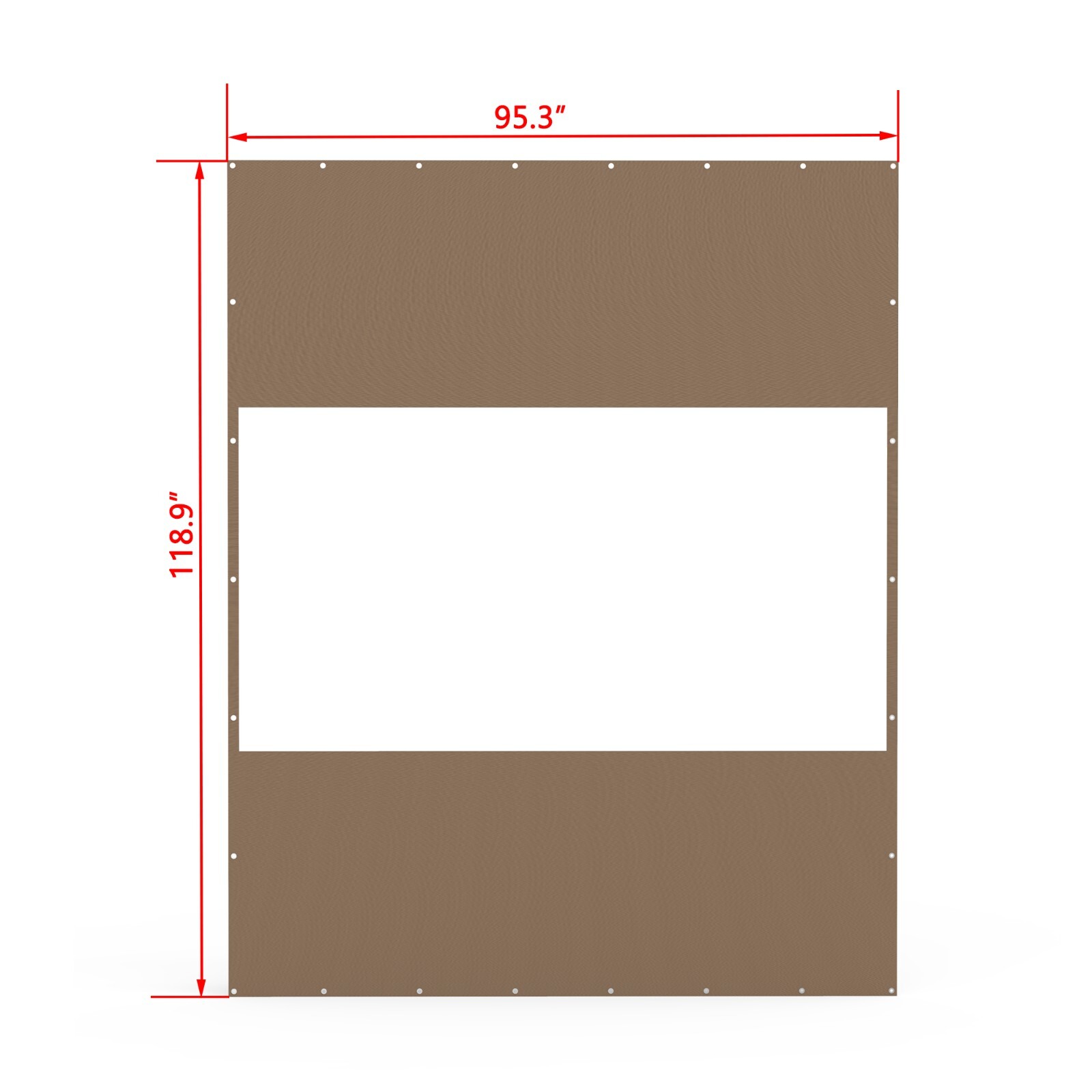 Domi 8x10FT Translucent Plastic Pravicy Curtains w/Eyelets,Elastic ropes,Brown