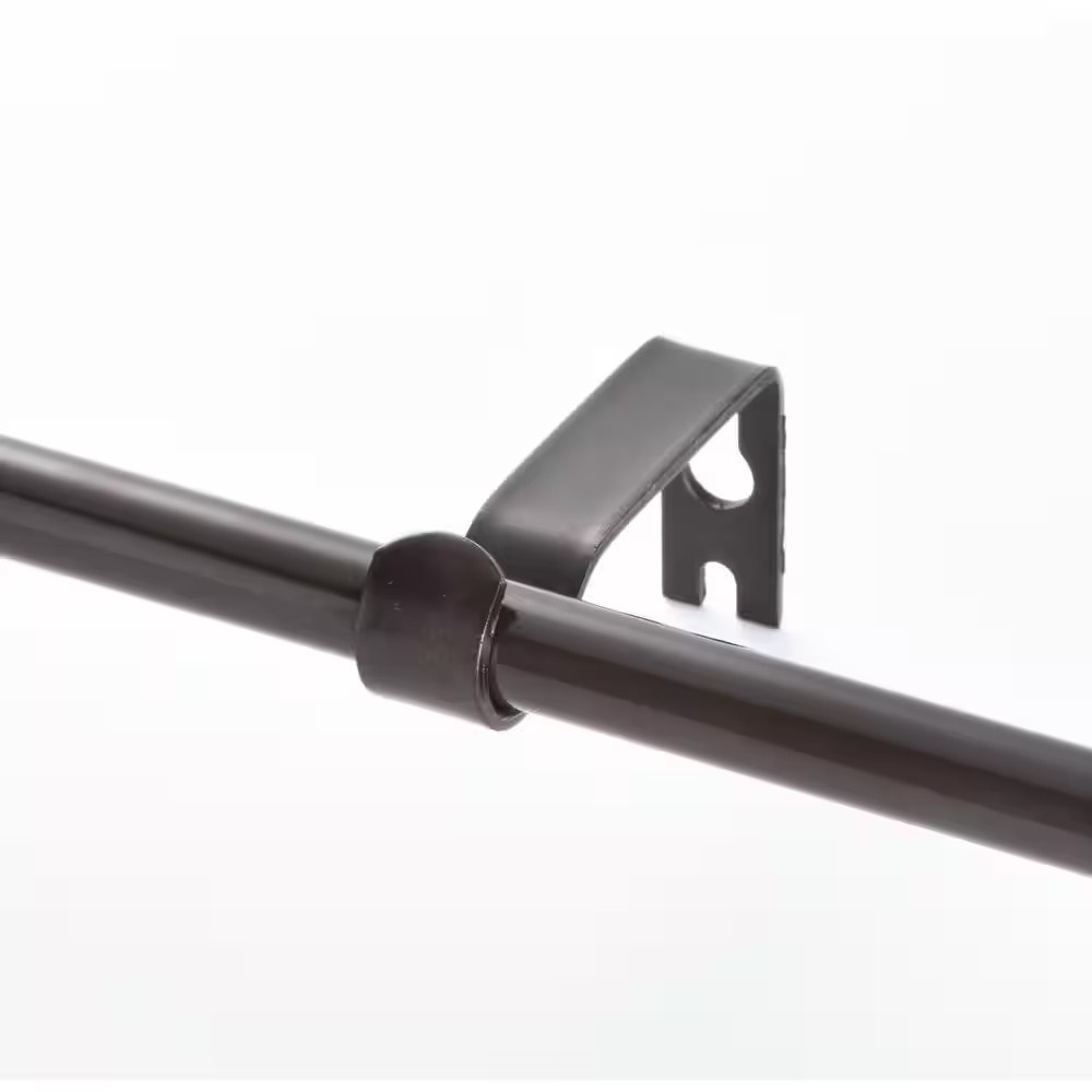84 In. – 120 In. Adjustable Single Curtain Rod 5/8 In. Dia. in Oil Rubbed Bronze