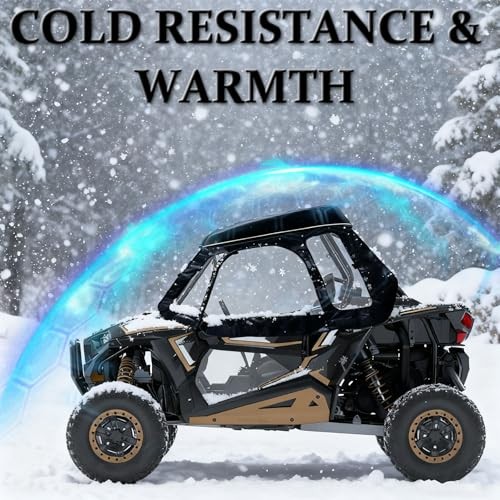 Polaris RZR XP 1000/XP Turbo 2014-2023 Soft Upper Doors – YKK Zipper – TPU