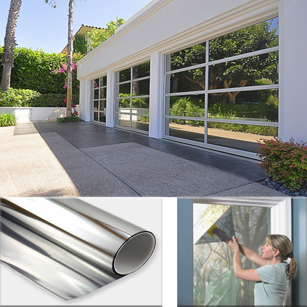 3FT x 6FT One Way Mirror Privacy Reflection Window Tint Film Energy Saver 15%