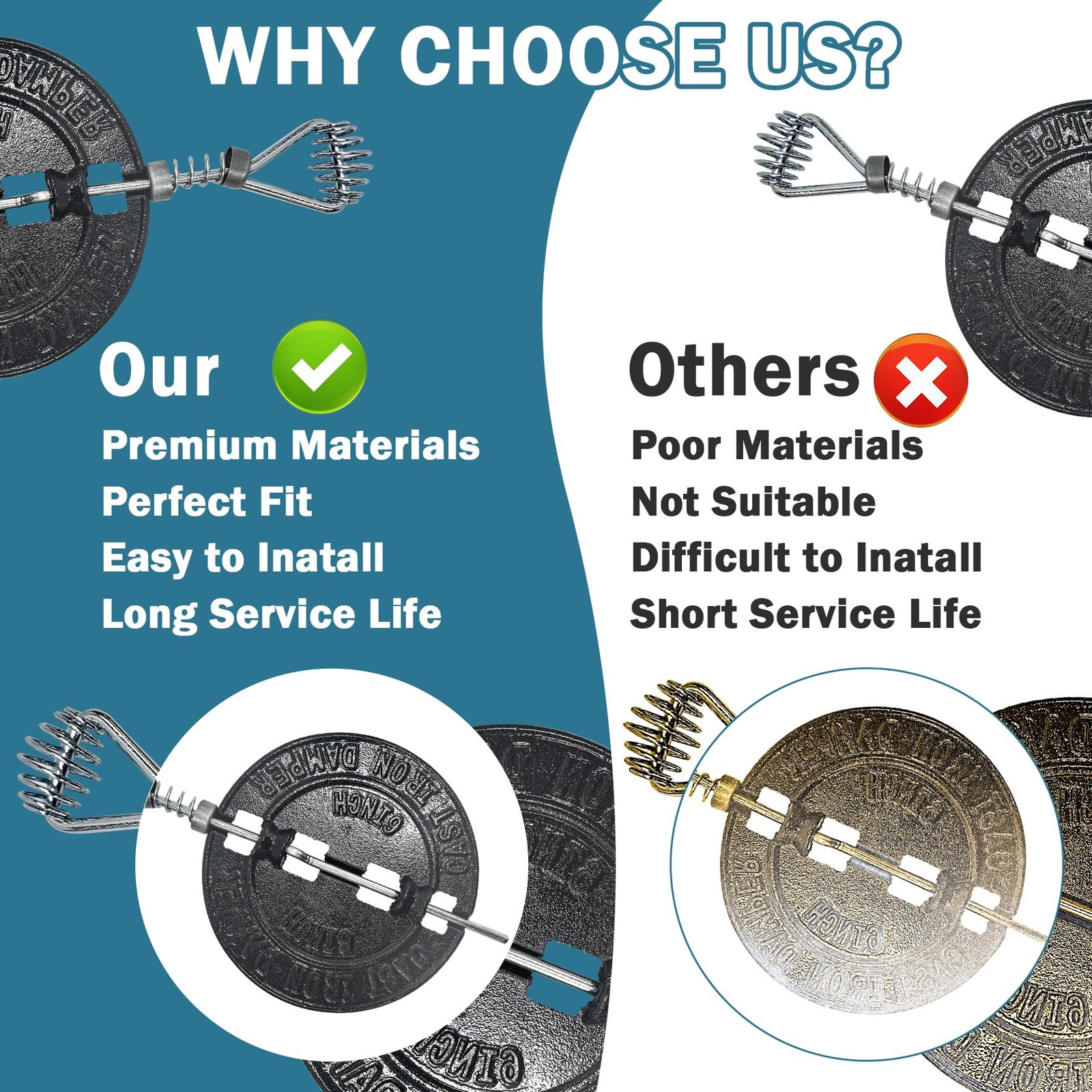 6-Inch Cast Iron Stove Pipe Damper for Efficient Ventilation