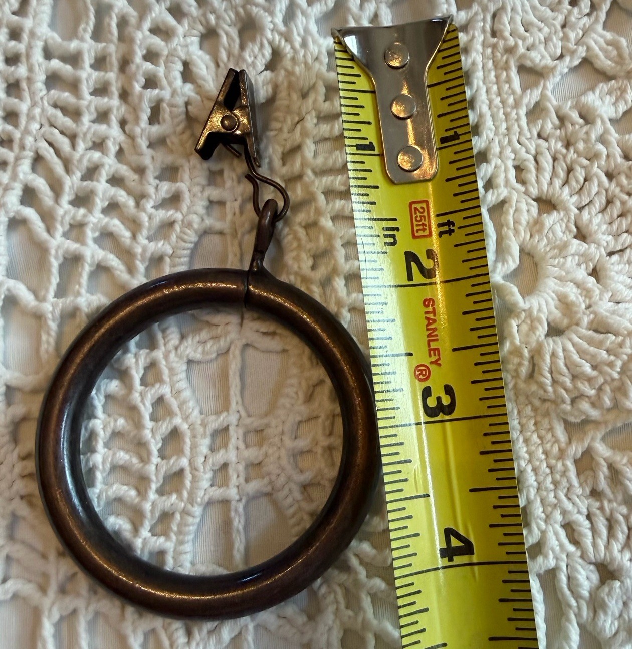 CAMBRIA ELITE 2IN OIL RUBBED BRONZE DRAPERY CLIP RINGS 21 RINGS(3BOXES)
