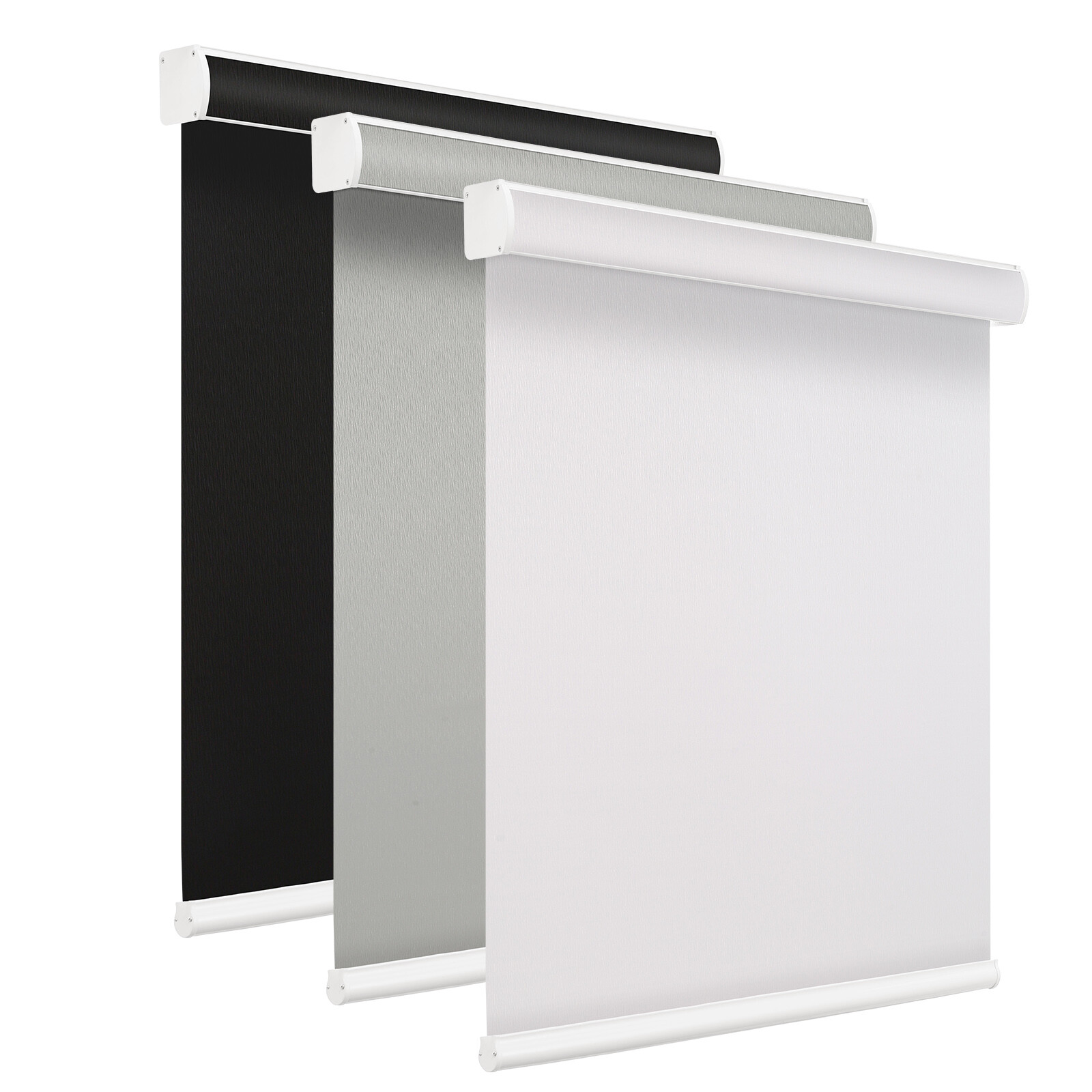 CUSTOM CUT Roller Shades Blackout Window Blinds Cordless Waterproof Curtains
