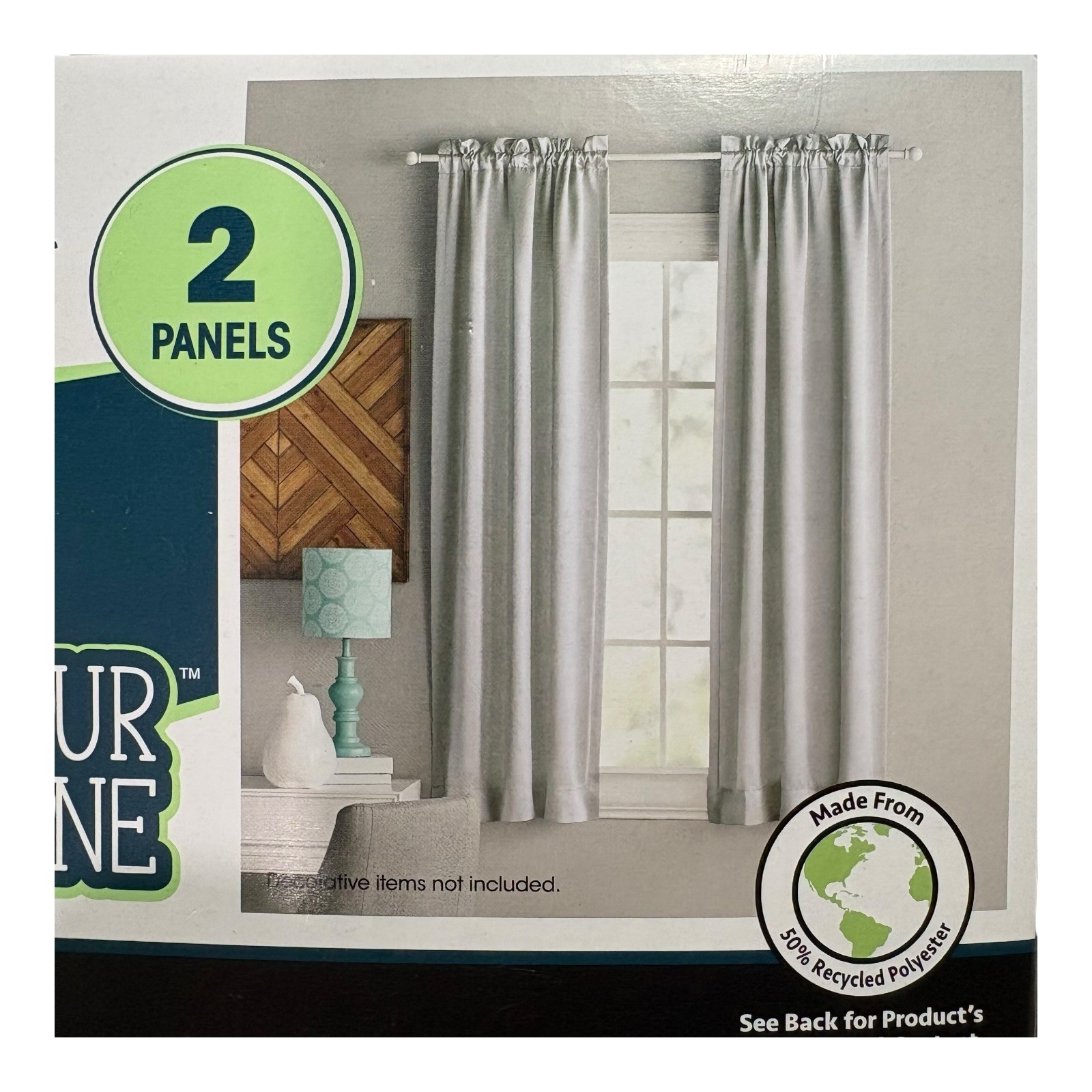 63-Inch Blackout Curtain Panel Pair, Soft Silver Gray Rod Pocket 63 x 30 in