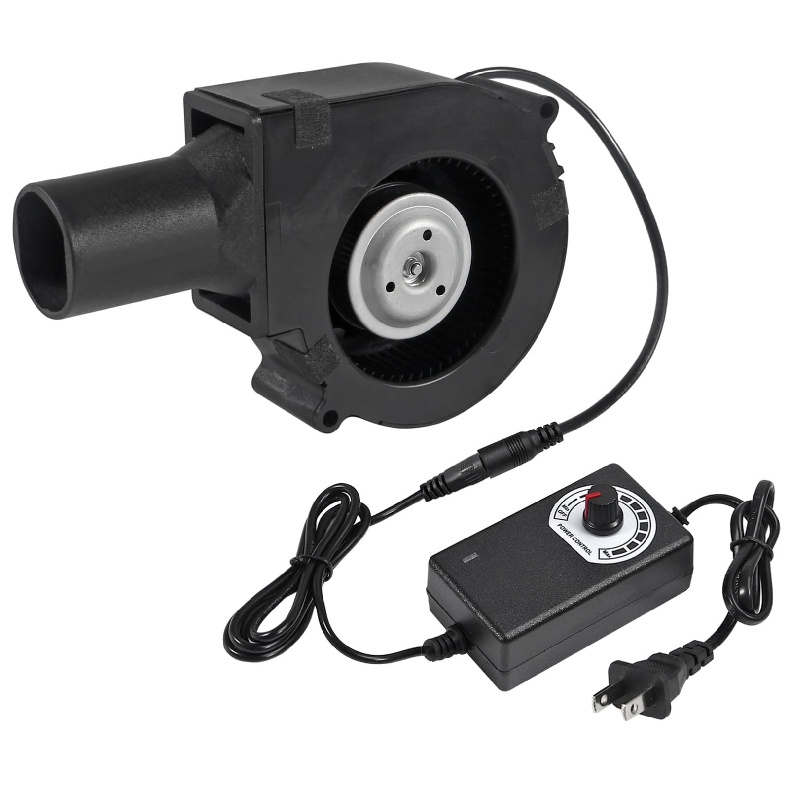 97x33mm BBQ Blower Fan with 110V/240V Variable Speed Controller for Camping