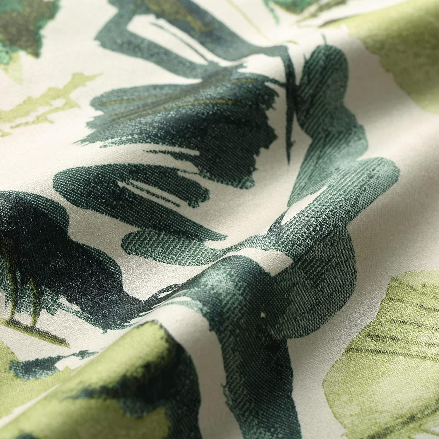 Extra Wide Green Macaw Blackout Curtain for Sliding Glass Door, 100″ Wide