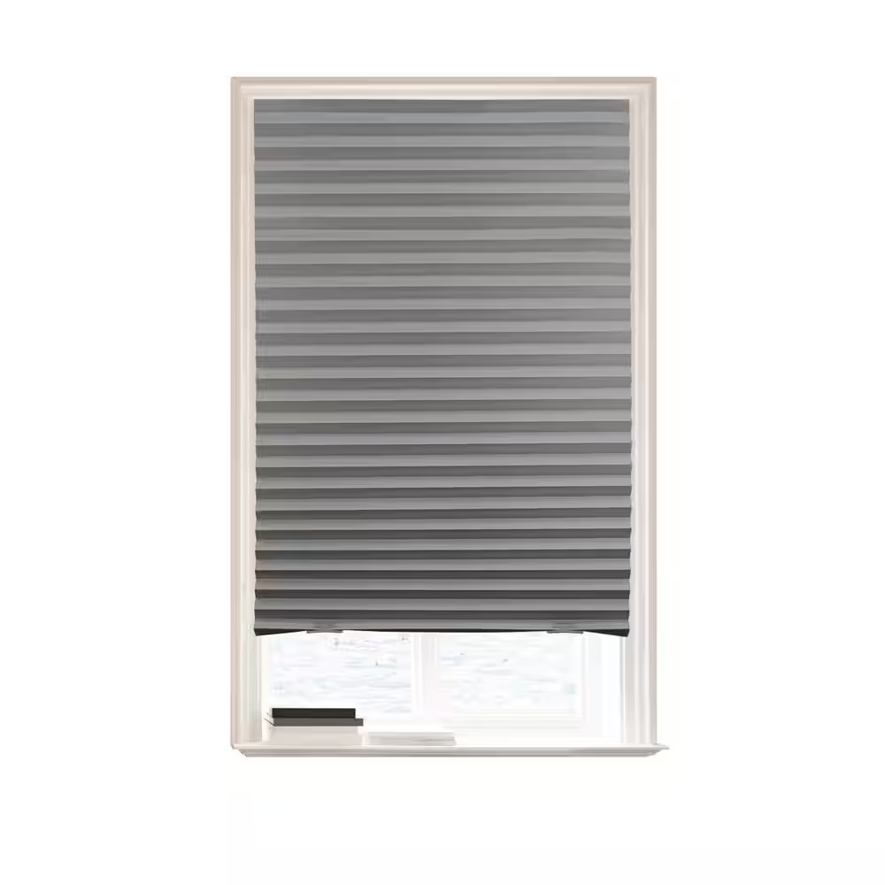 Cut-To-Size Gray Paper 36 In.W X 72 In.L Room Darkening 6-PK Cordless Temporary
