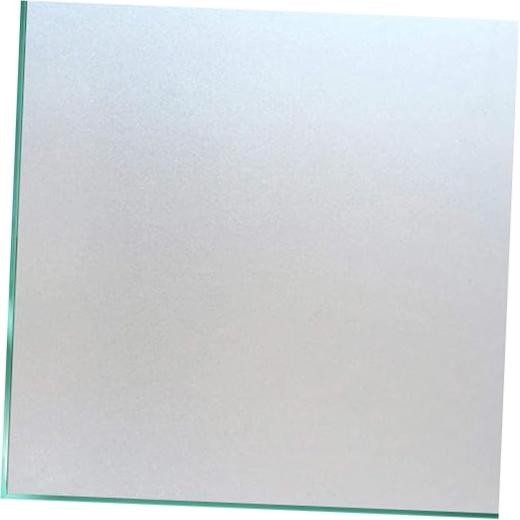 Frosted Glass Window Privacy Film Day and Night, Static 17.5 X 78.7 Inch Pure