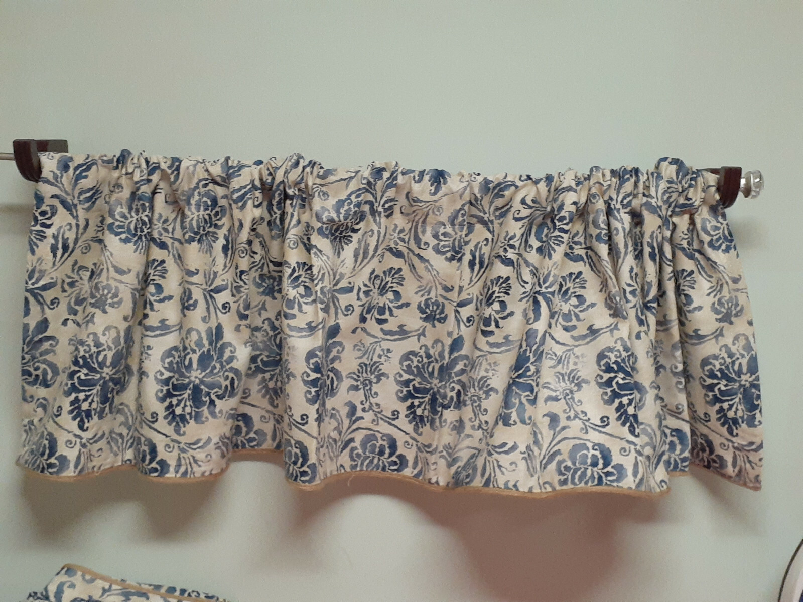 RALPH LAUREN~Chaps~Bluff Point~Blue & White Cotton Valances 4 Available