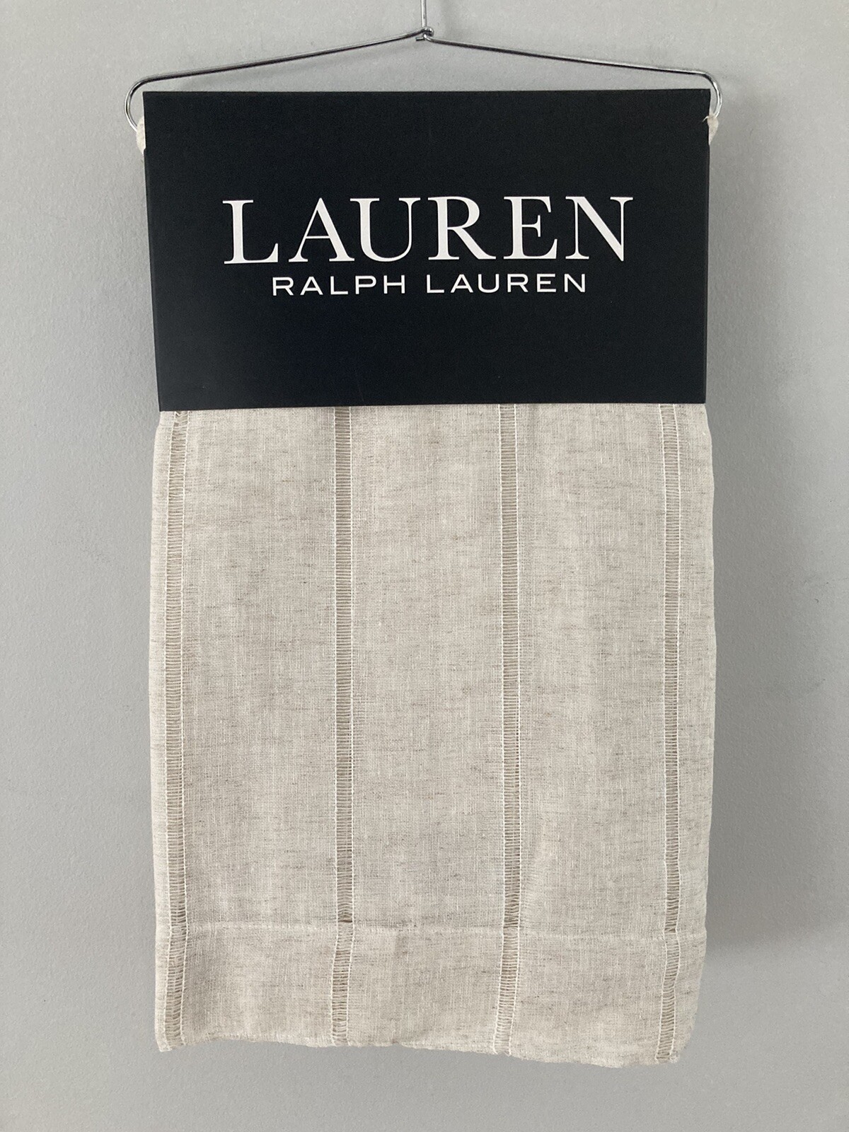 4 Ralph Lauren Back Tab Panels Curtains Hamilton Linen Natural Beige 54″ x 84″