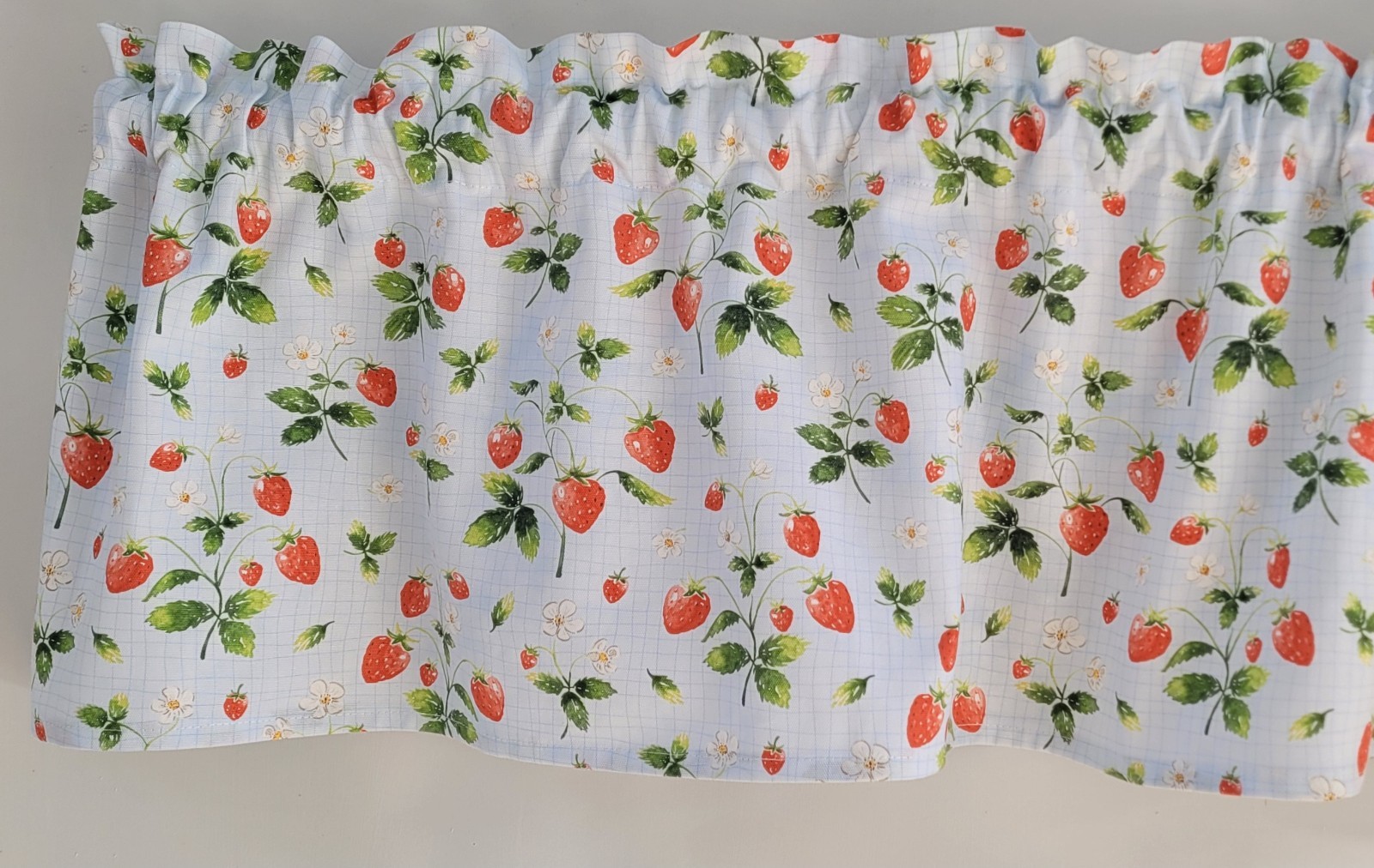 Strawberry Kitchen Valance Curtain