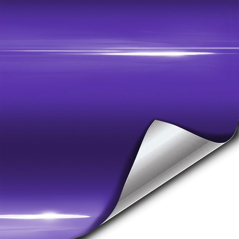 Vvivid Xpo Gloss Purple Vinyl Car Wrap Film Roll 15Ft X 5Ft