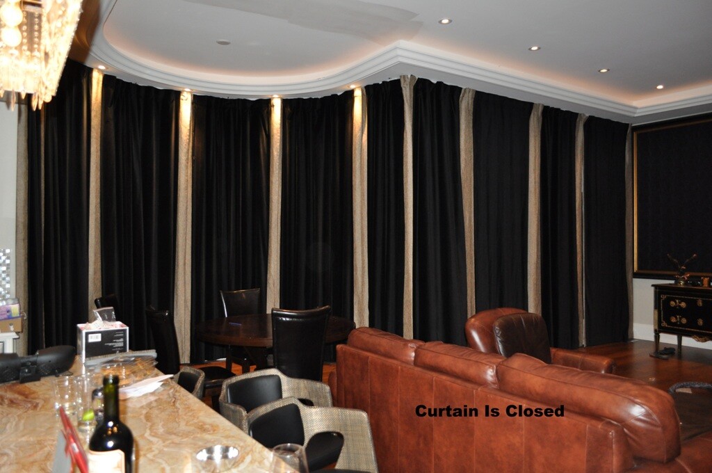 Alexa Google Assistant Remote Control motorized Drapery Electric Curtain Tracks