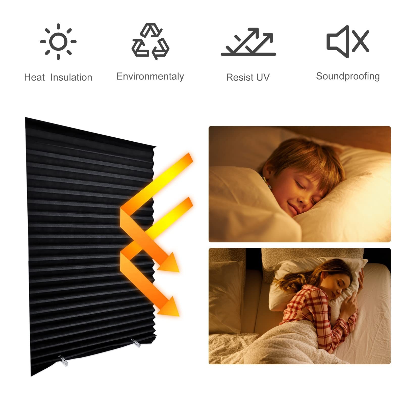 Cordless Temporary Blinds No Drill Adhesive Blackout Shades