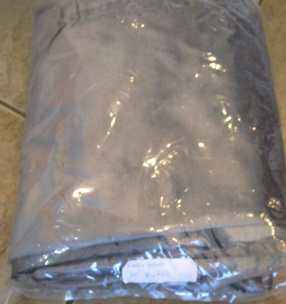 1 West Elm cotton Luster Velvet drape panel curtain 48 84 pewter wo package