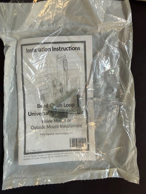 NEW Hunter Douglas Universal Cord Tensioner for Inside or Outside Mount