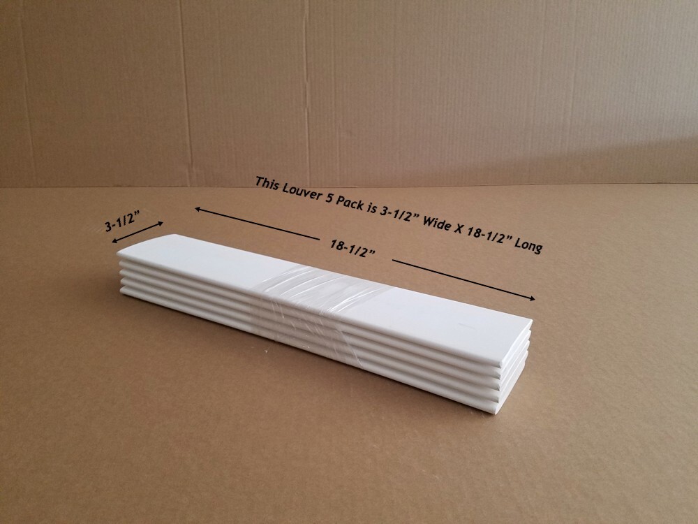 LOUVER 5 PACK 3-1/2″ x 7/16″ x 18-1/2” – ​L3P5x18.5