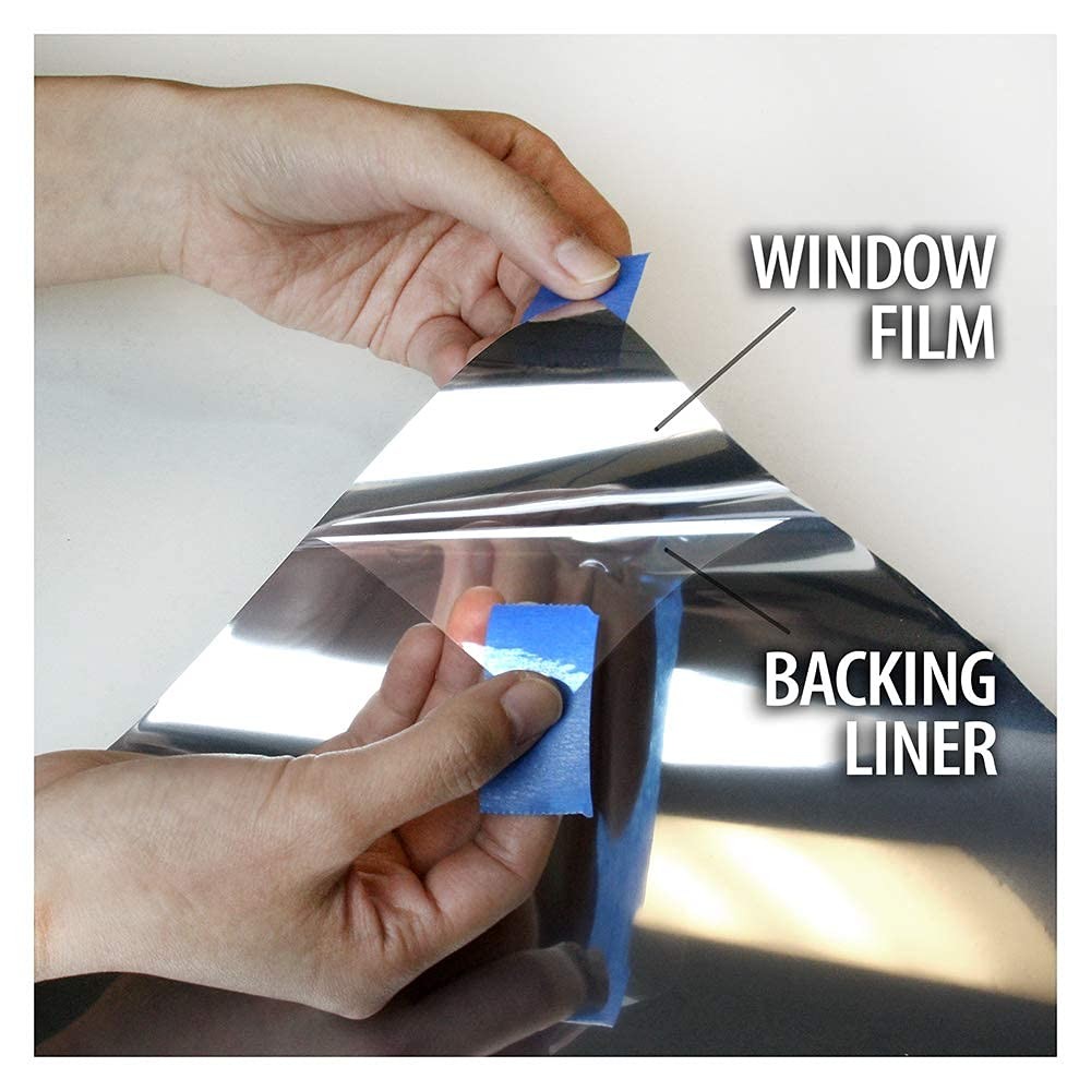 BDF S05 Window Film Daytime Privacy and Heat Control 36in X 6.5ft, Silver