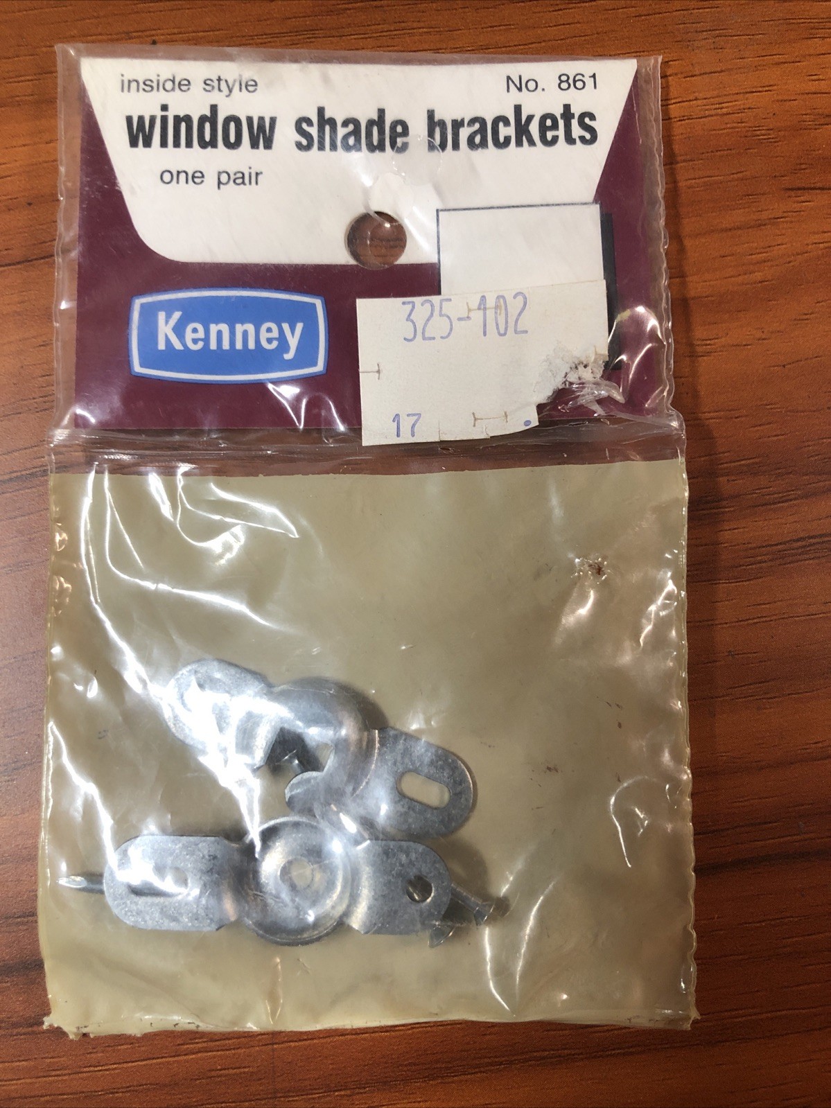 Kenny Vintage Roller Shade Inside Window Frame Mount Brackets New In Package NR