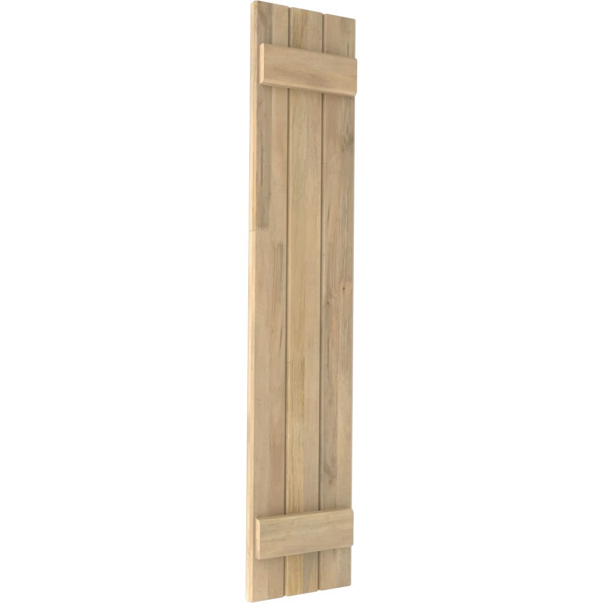 10 1/2″W x 31″H Americraft Three Board (2 Batten) Exterior Real Wood Joined B…