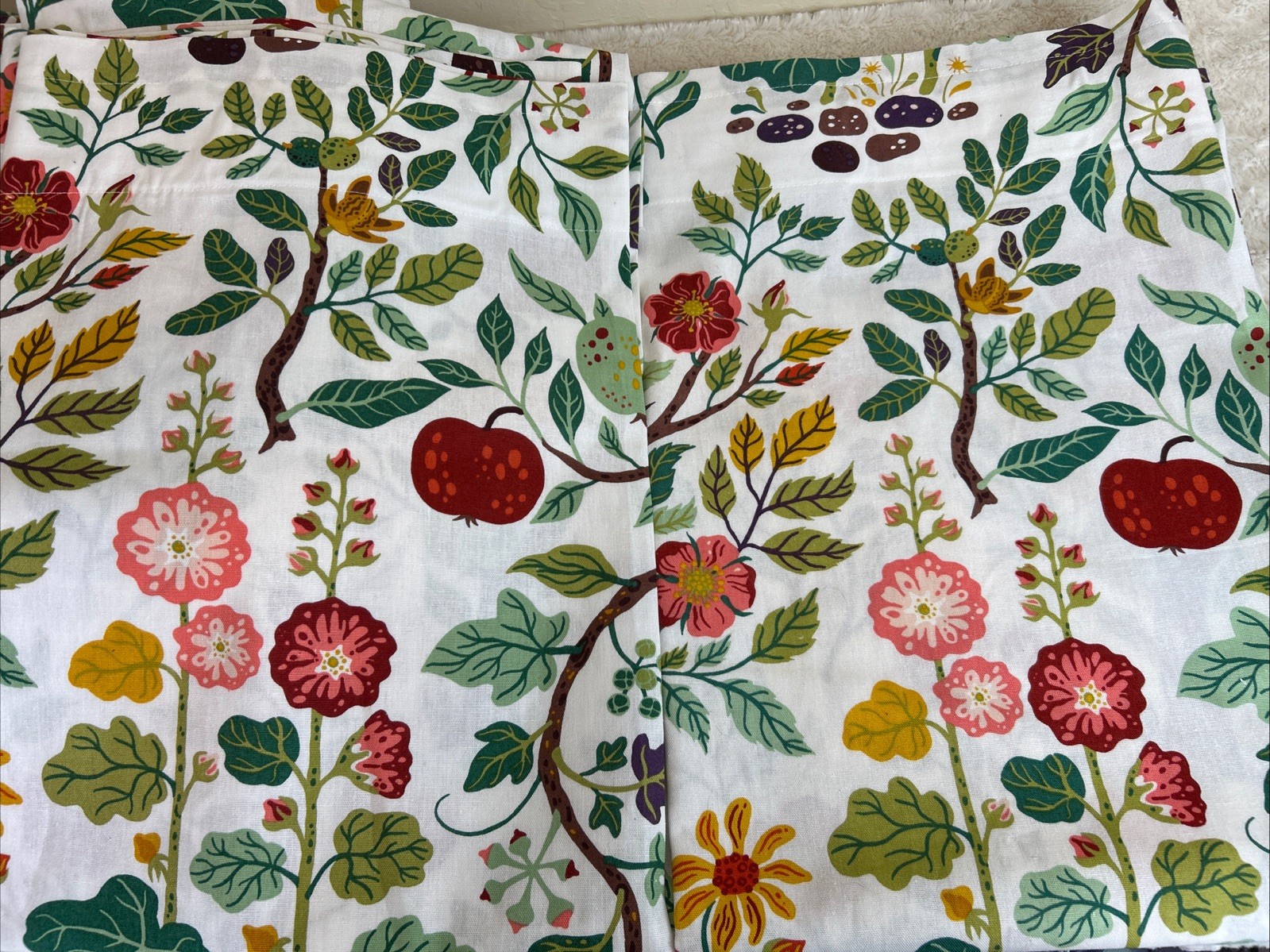 IKEA VILDPERSILJA Multicolor Floral Curtains, 1 pair, 57×98 “