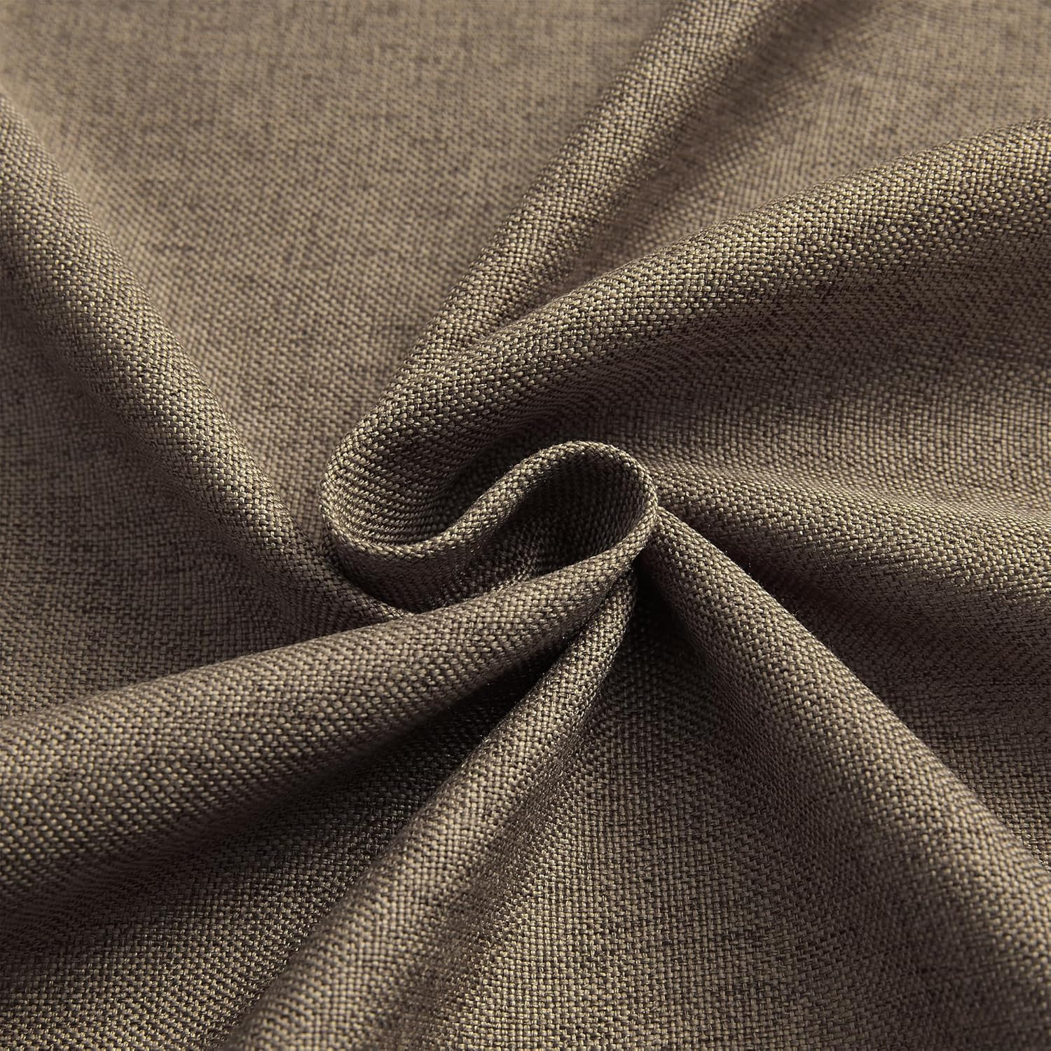Natural Linen Blended Curtains – Back Tab Window Treatments Panels Drapes for Li