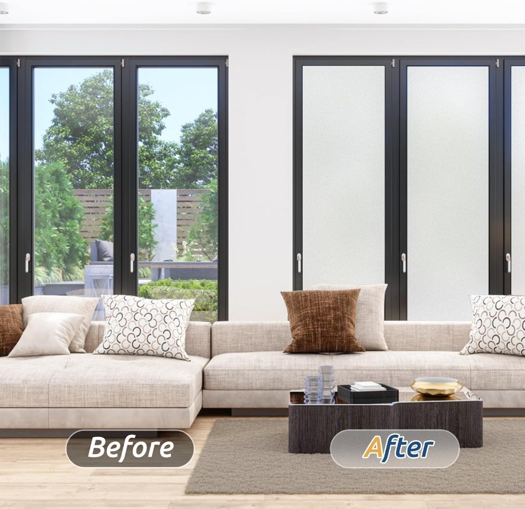 rabbitgoo Privacy Window Film Heat Control Sun Blocking Anti UV Glass Sticker