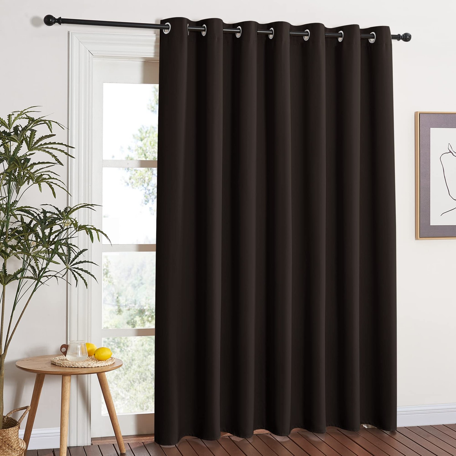 Sliding Glass Door Curtains – Thermal Insulated, Vertical Blinds, 100″x84″ To…