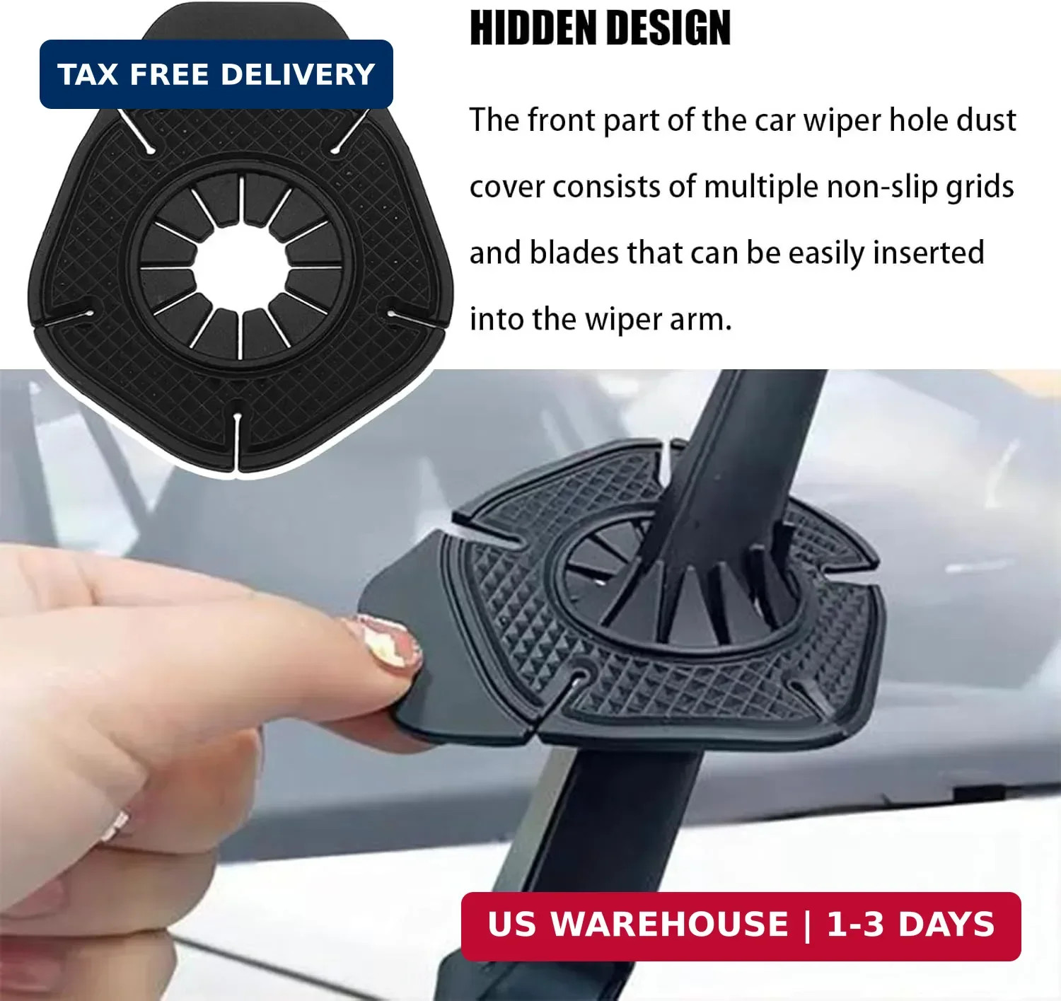 6pcs Universal Silicone Wiper Pivot Guards, Premium Windshield Wiper Covers and
