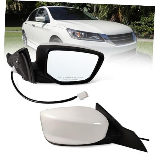 Right Passenger side Mirror Fits 2013-2017 Honda Accord R-3Pins White