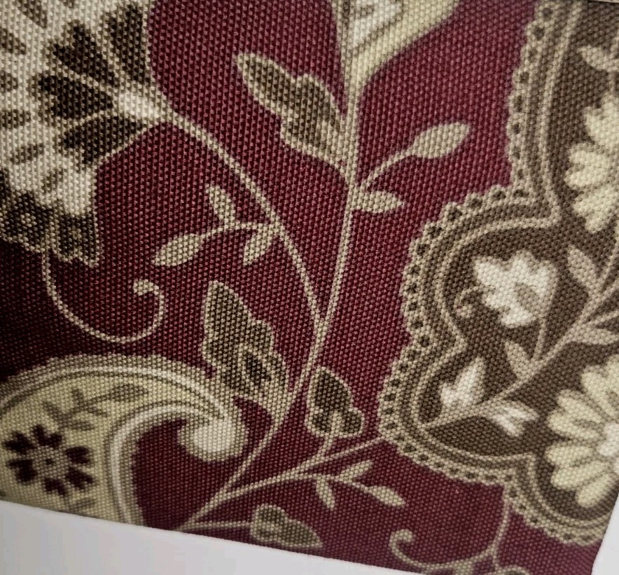 NEW Reversible Rod Pocket Window Curtain Valance-Drexel Burgundy 50″X 14″
