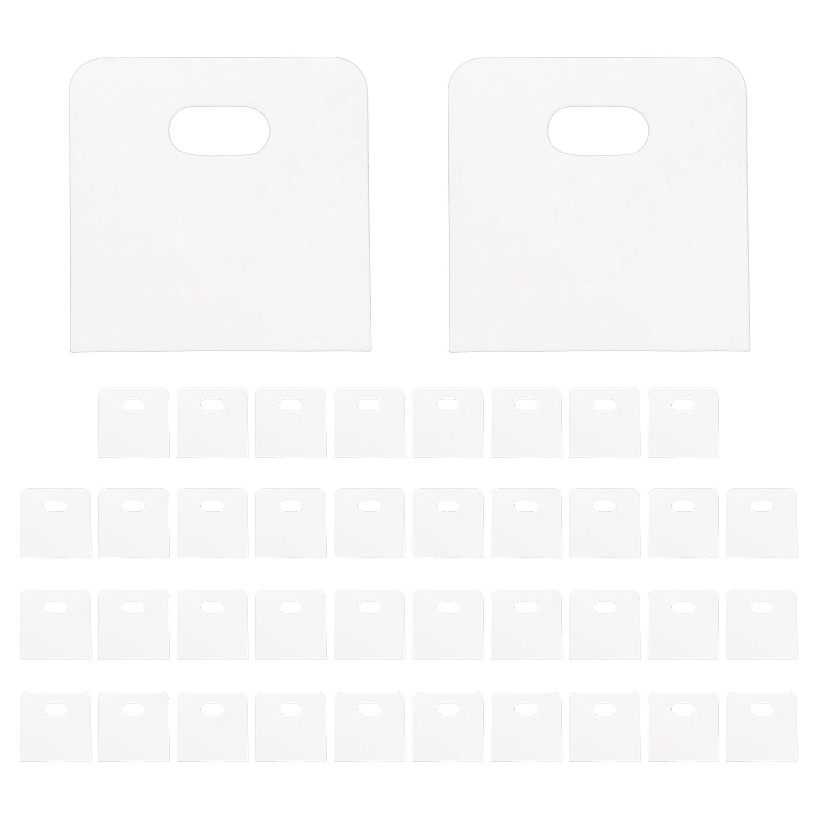 20 Sets (40 Pieces) Clear Vertical Blind Repair Tabs for Damaged Slats & Parts
