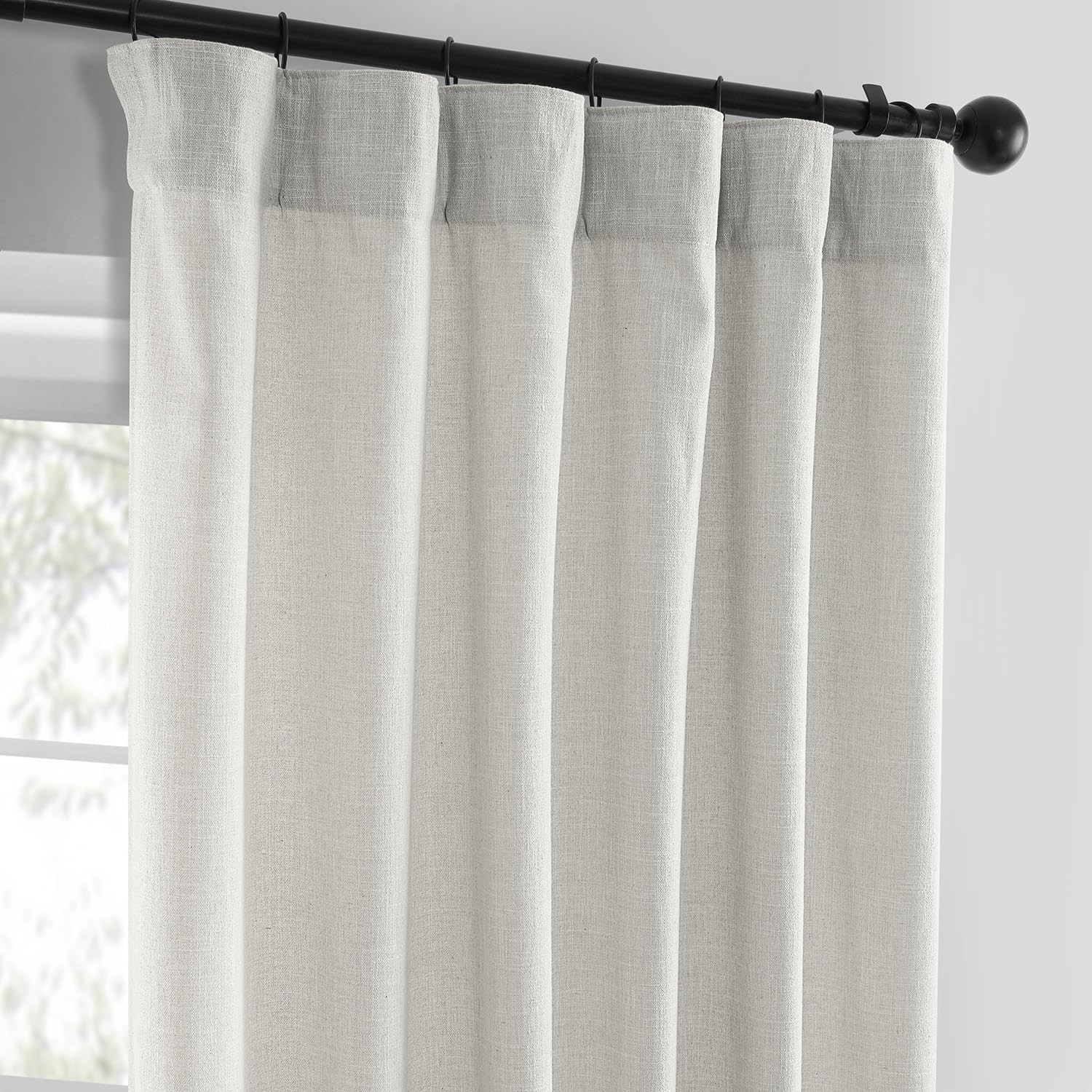Hpd Half Drapes Hpd Half Drapes Basic Faux Linen Curtains – 84 Inch Long Pair