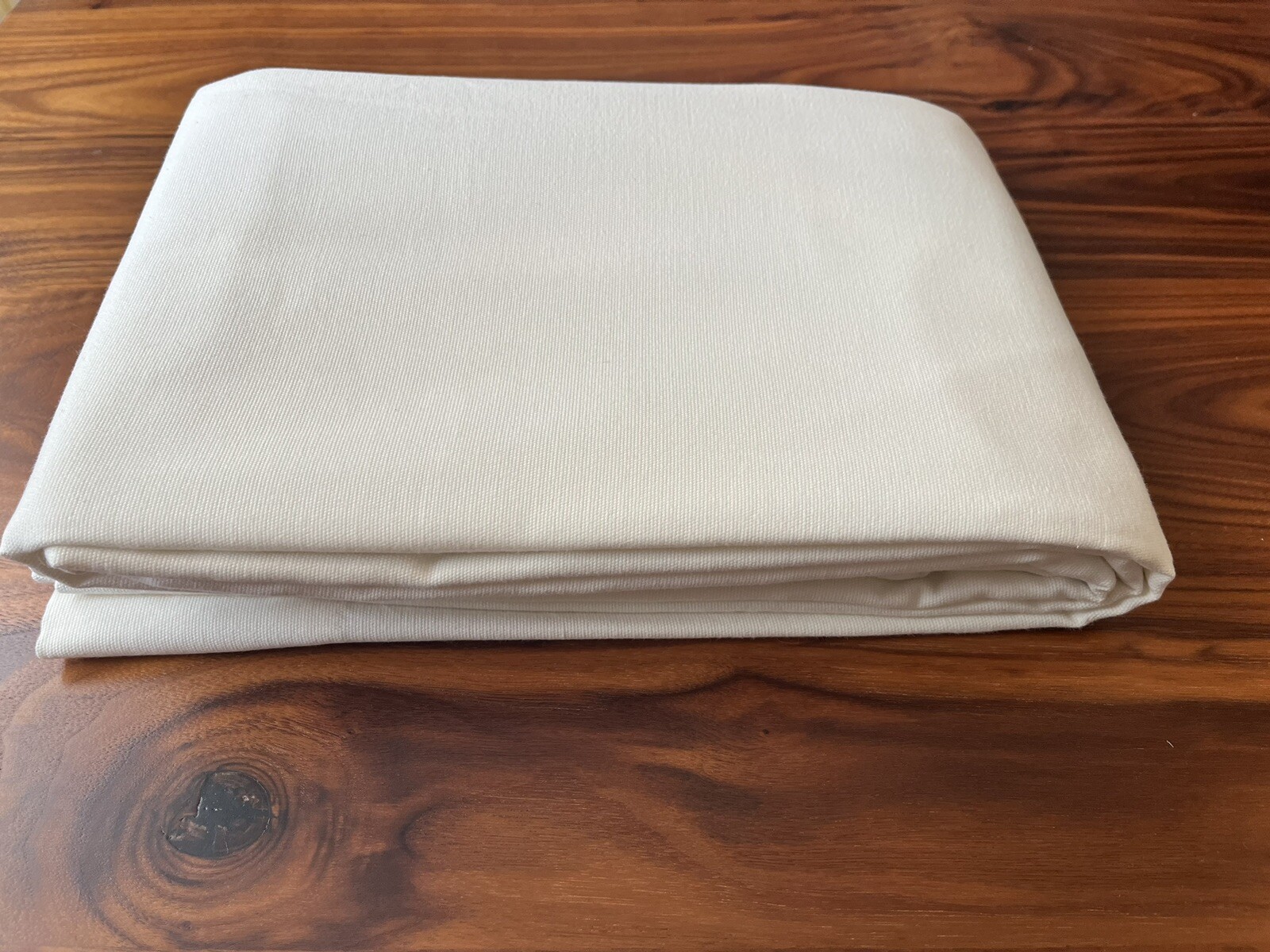 Restoration Hardware (RH) Cotton Canvas Drapery Panel (One), Warm White 108×50