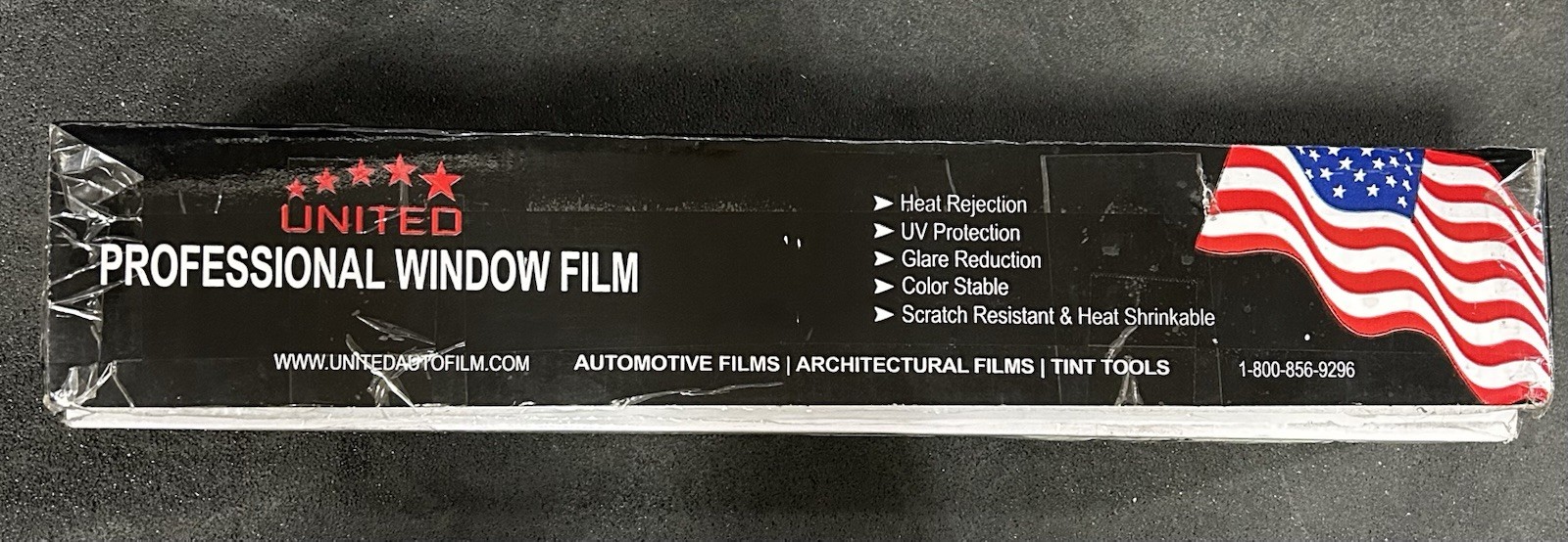 UNITED Window Tint Roll Standard Black Color Automotive Films 20%