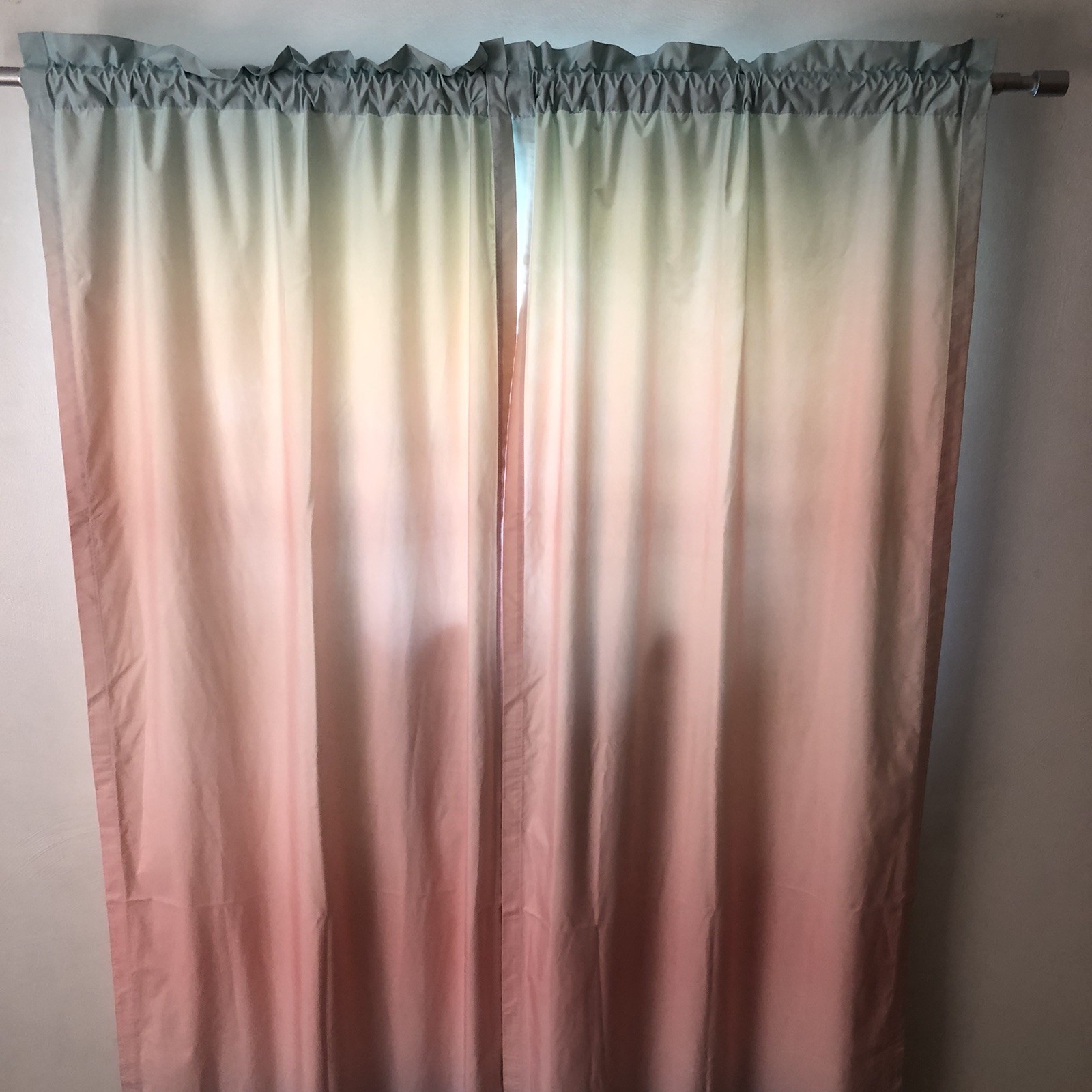 Curtains Rainbow Ombré Blackout 2 Panels 27 in x 84 in Huntington Home